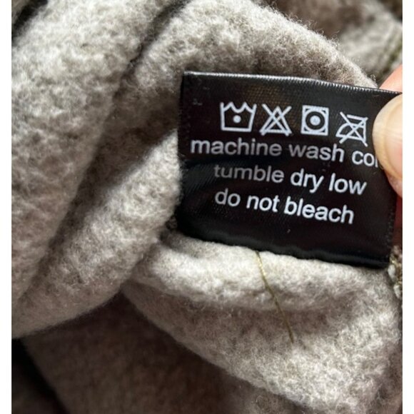 Hallstatt Olive Green Fleece-Lined Shirt Jackt Heavywght Cotton Blnd Shacket XL - Picture 4 of 7